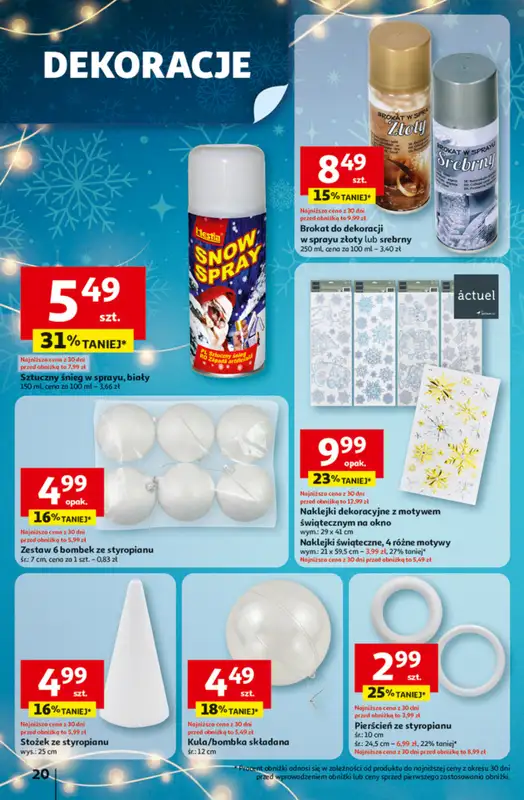 Auchan - gazetka promocyjna Gazetka Święta jak babcię kocham Hipermarket Auchan od czwartku 27.11 do środy 03.12 - strona 20