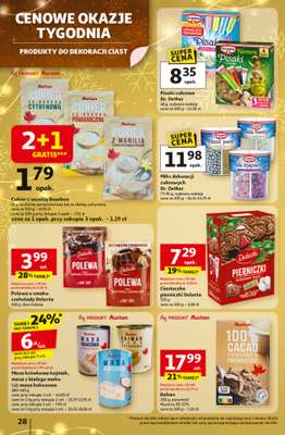 Auchan - gazetka promocyjna Gazetka Święta jak babcię kocham Hipermarket Auchan  do środy 03.12 - strona 28