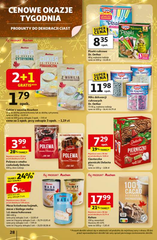 Auchan - gazetka promocyjna Gazetka Święta jak babcię kocham Hipermarket Auchan od czwartku 27.11 do środy 03.12 - strona 28