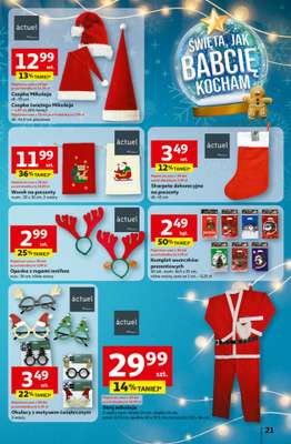 Auchan - gazetka promocyjna Gazetka Święta jak babcię kocham Hipermarket Auchan od czwartku 27.11 do środy 03.12 - strona 21