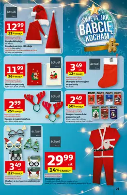Auchan - gazetka promocyjna Gazetka Święta jak babcię kocham Hipermarket Auchan od czwartku 27.11 do środy 03.12 - strona 21