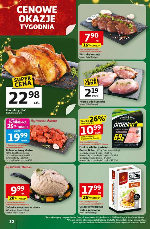 Auchan - gazetka promocyjna Gazetka Święta jak babcię kocham Hipermarket Auchan od czwartku 27.11 do środy 03.12 - strona 32