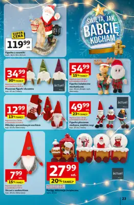 Auchan - gazetka promocyjna Gazetka Święta jak babcię kocham Hipermarket Auchan od czwartku 27.11 do środy 03.12 - strona 23