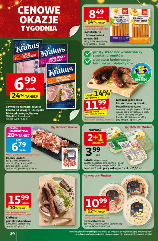 Auchan - gazetka promocyjna Gazetka Święta jak babcię kocham Hipermarket Auchan od czwartku 27.11 do środy 03.12 - strona 34