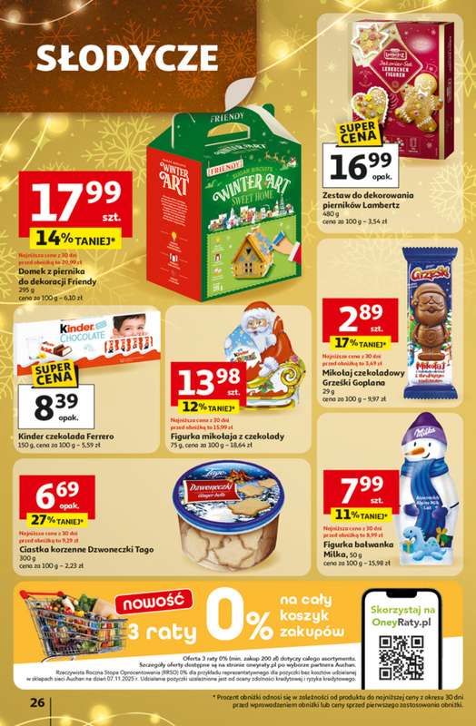 Auchan - gazetka promocyjna Gazetka Święta jak babcię kocham Hipermarket Auchan od czwartku 27.11 do środy 03.12 - strona 26