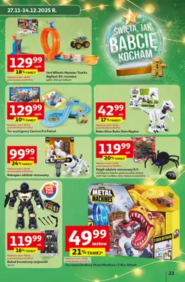 Auchan - gazetka promocyjna Gazetka katalog prezenty Świera jak babcię kocham Hipermarket Auchan od czwartku 27.11 do wtorku 23.12 - strona 23