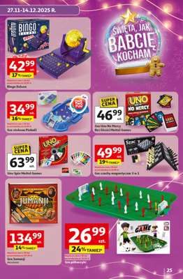 Auchan - gazetka promocyjna Katalog prezenty Święta jak babcię kocham Hipermarket Auchan  do wtorku 23.12 - strona 25