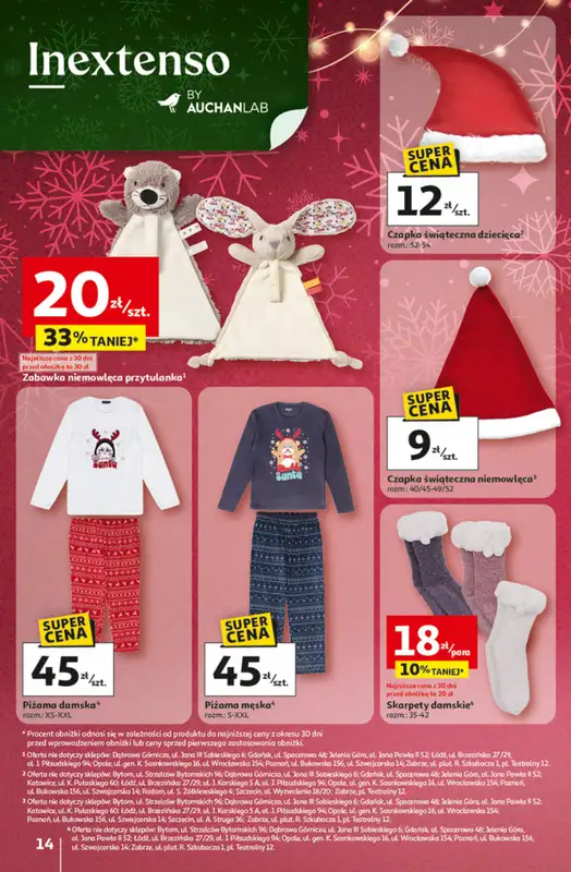 Auchan - gazetka promocyjna Gazetka katalog prezenty Świera jak babcię kocham Hipermarket Auchan od czwartku 27.11 do wtorku 23.12 - strona 14