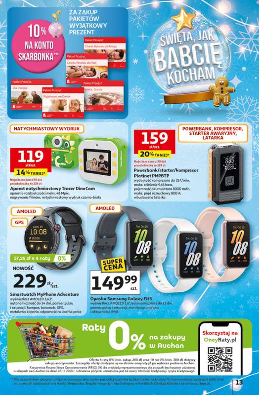 Auchan - gazetka promocyjna Gazetka katalog prezenty Świera jak babcię kocham Hipermarket Auchan od czwartku 27.11 do wtorku 23.12 - strona 13