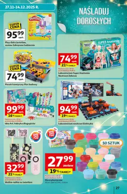Auchan - gazetka promocyjna Gazetka katalog prezenty Świera jak babcię kocham Hipermarket Auchan od czwartku 27.11 do wtorku 23.12 - strona 27