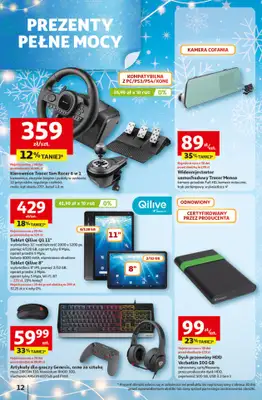 Auchan - gazetka promocyjna Gazetka katalog prezenty Świera jak babcię kocham Hipermarket Auchan od czwartku 27.11 do wtorku 23.12 - strona 12
