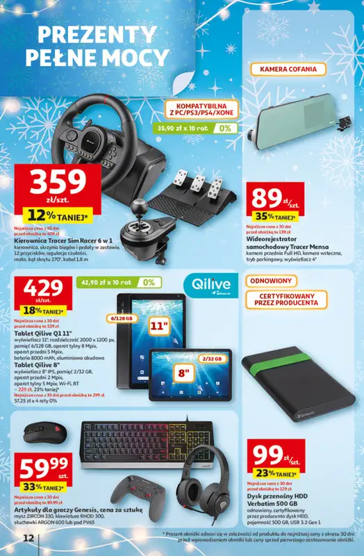 Auchan - gazetka promocyjna Gazetka katalog prezenty Świera jak babcię kocham Hipermarket Auchan od czwartku 27.11 do wtorku 23.12 - strona 12