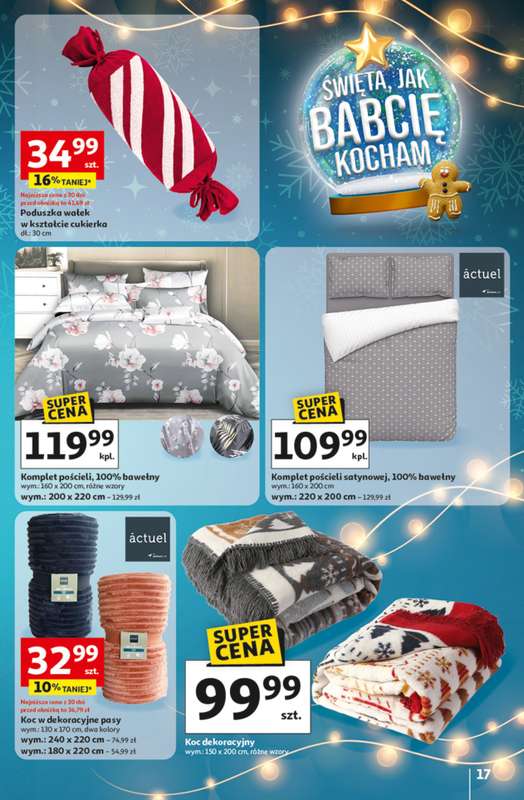 Auchan - gazetka promocyjna Gazetka katalog prezenty Świera jak babcię kocham Hipermarket Auchan od czwartku 27.11 do wtorku 23.12 - strona 17