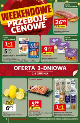 Auchan - gazetka promocyjna Gazetka Święta jak babcię kocham Supermarket Auchan od czwartku 27.11 do środy 03.12 - strona 2