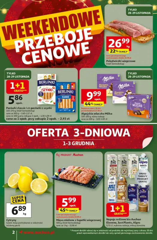 Auchan - gazetka promocyjna Gazetka Święta jak babcię kocham Supermarket Auchan   - strona 2
