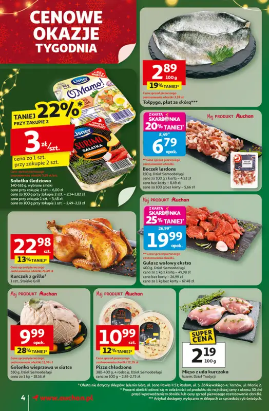 Auchan - gazetka promocyjna Gazetka Święta jak babcię kocham Supermarket Auchan od czwartku 27.11 do środy 03.12 - strona 4