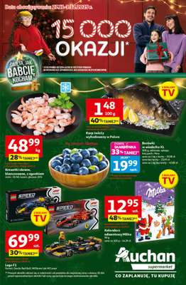 Auchan - gazetka promocyjna Gazetka Święta jak babcię kocham Supermarket Auchan od czwartku 27.11 do środy 03.12