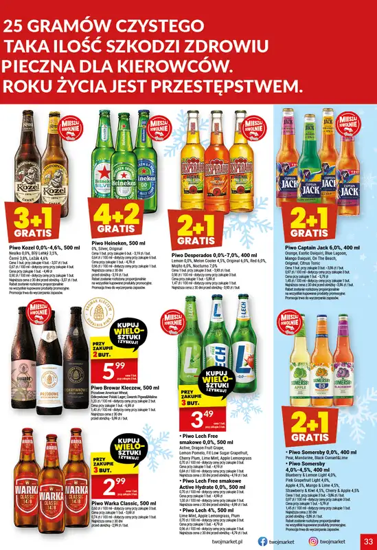 Twój Market - gazetka promocyjna Gazetka od środy 26.11 do wtorku 02.12 - strona 33