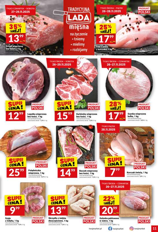 Twój Market - gazetka promocyjna Gazetka od środy 26.11 do wtorku 02.12 - strona 11