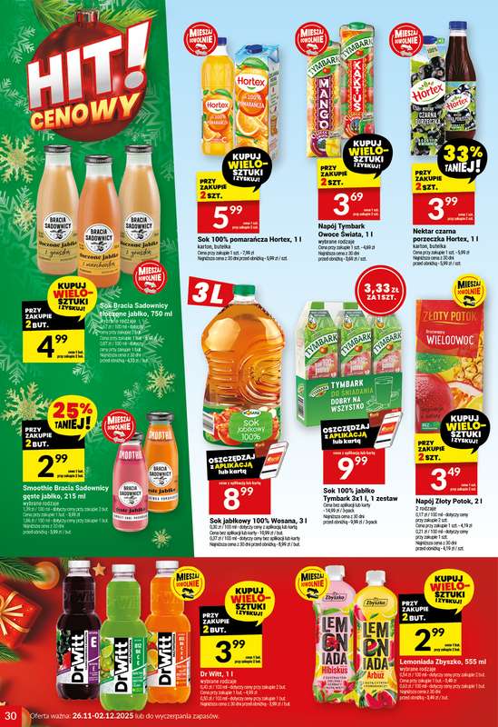 Twój Market - gazetka promocyjna Gazetka od środy 26.11 do wtorku 02.12 - strona 30