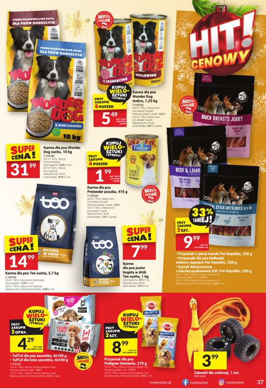 Twój Market - gazetka promocyjna Gazetka od środy 26.11 do wtorku 02.12 - strona 37