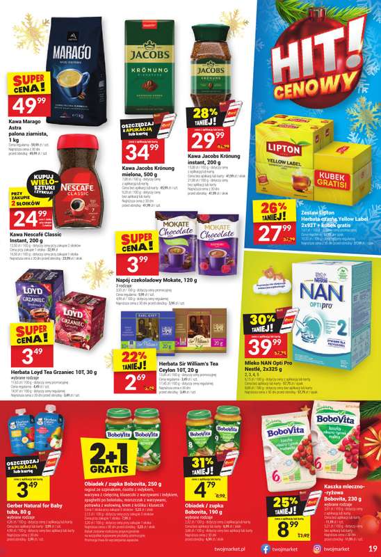 Twój Market - gazetka promocyjna Gazetka od środy 26.11 do wtorku 02.12 - strona 19