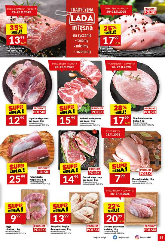 Twój Market - gazetka promocyjna Gazetka od środy 26.11 do wtorku 02.12 - strona 11