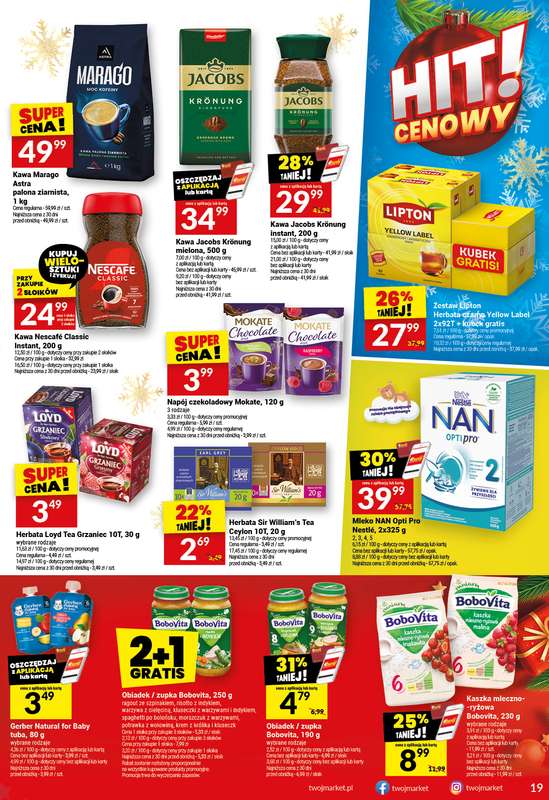 Twój Market - gazetka promocyjna Gazetka od środy 26.11 do wtorku 02.12 - strona 19