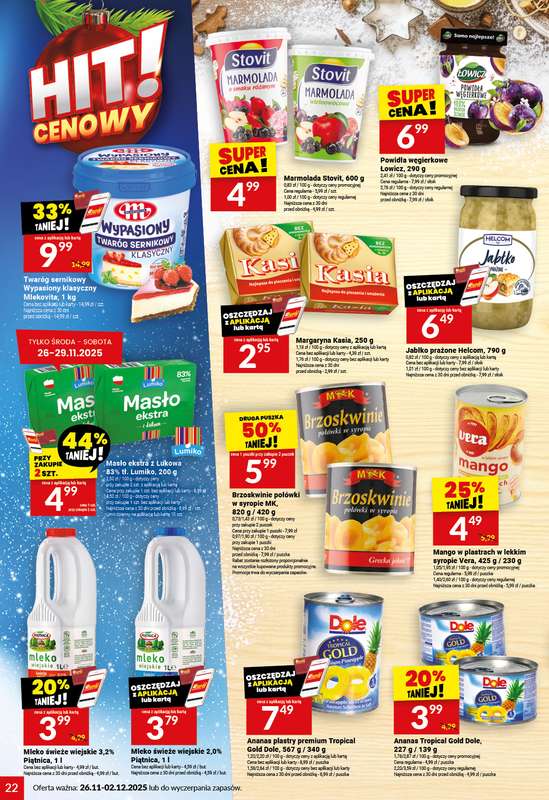 Twój Market - gazetka promocyjna Gazetka od środy 26.11 do wtorku 02.12 - strona 22