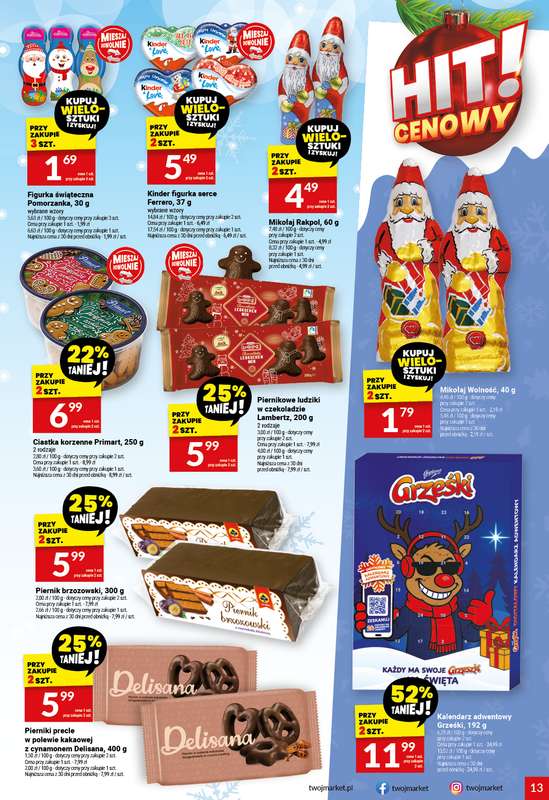 Twój Market - gazetka promocyjna Gazetka od środy 26.11 do wtorku 02.12 - strona 13
