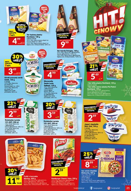 Twój Market - gazetka promocyjna Gazetka od środy 26.11 do wtorku 02.12 - strona 21