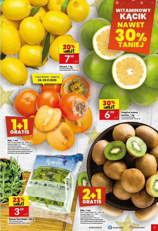 Twój Market - gazetka promocyjna Gazetka od środy 26.11 do wtorku 02.12 - strona 5