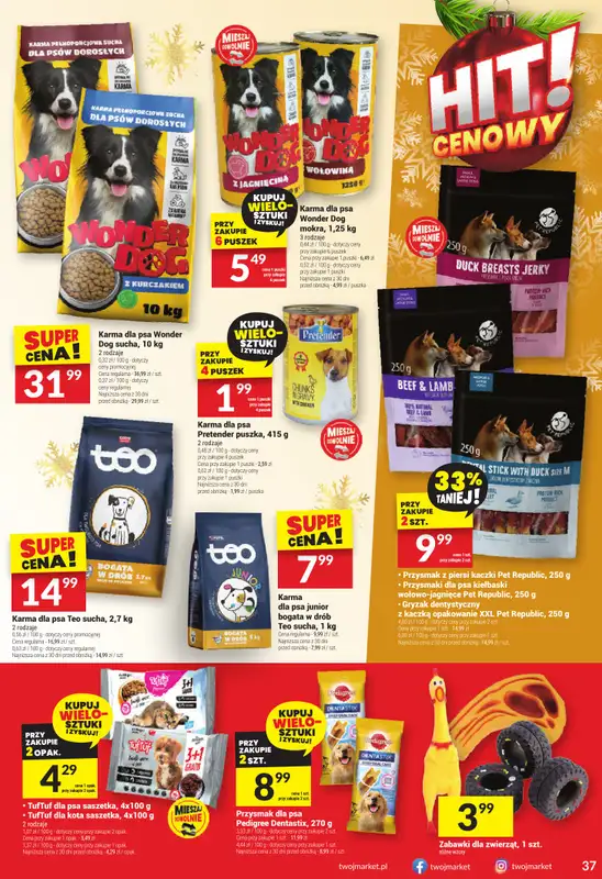 Twój Market - gazetka promocyjna Gazetka od środy 26.11 do wtorku 02.12 - strona 37