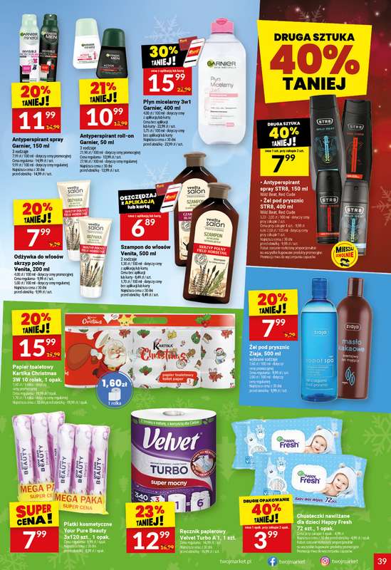 Twój Market - gazetka promocyjna Gazetka od środy 26.11 do wtorku 02.12 - strona 39