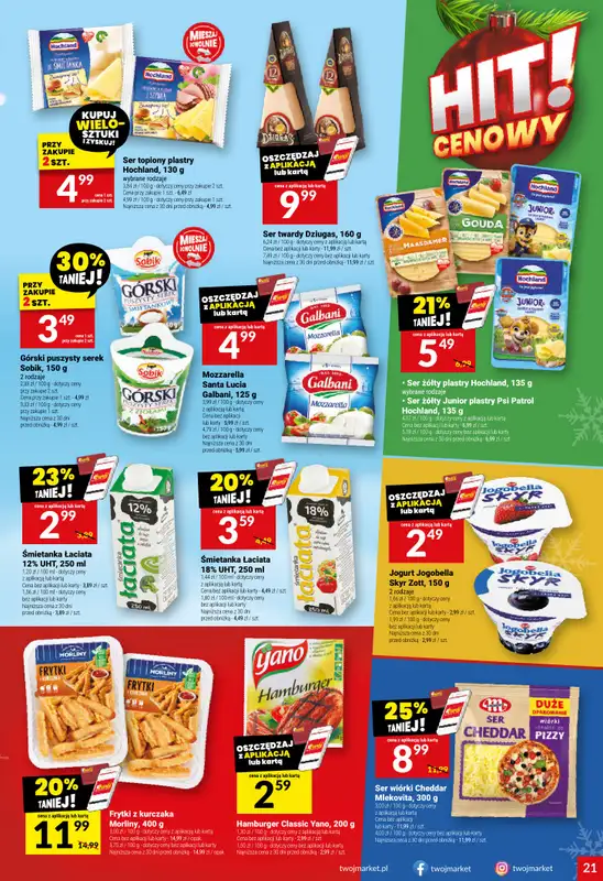 Twój Market - gazetka promocyjna Gazetka od środy 26.11 do wtorku 02.12 - strona 21