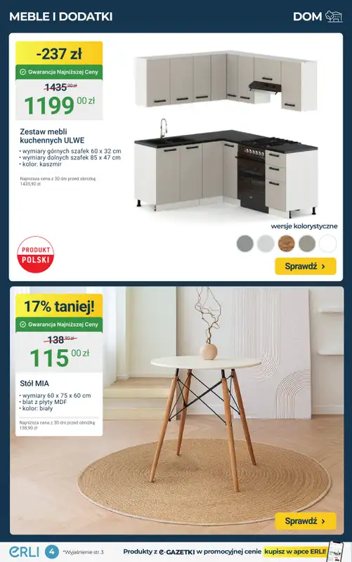 Erli - gazetka promocyjna Black Weeks – Świąteczny klimat w domu! – HITY CENOWE od środy 26.11 do niedzieli 30.11 - strona 4