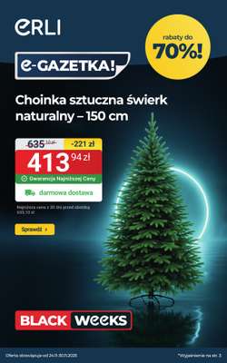 Erli - gazetka promocyjna Black Weeks – Świąteczny klimat w domu! – HITY CENOWE od środy 26.11 do niedzieli 30.11
