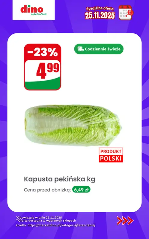 Dino - gazetka promocyjna Specjalna oferta na 25.11.2025 - promocje spoza gazetki od wtorku 25.11 do wtorku 25.11 - strona 6