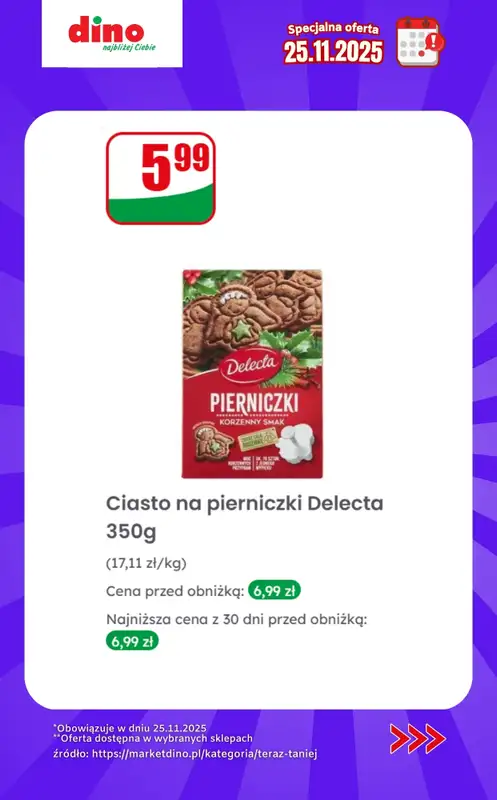 Dino - gazetka promocyjna Specjalna oferta na 25.11.2025 - promocje spoza gazetki od wtorku 25.11 do wtorku 25.11 - strona 10