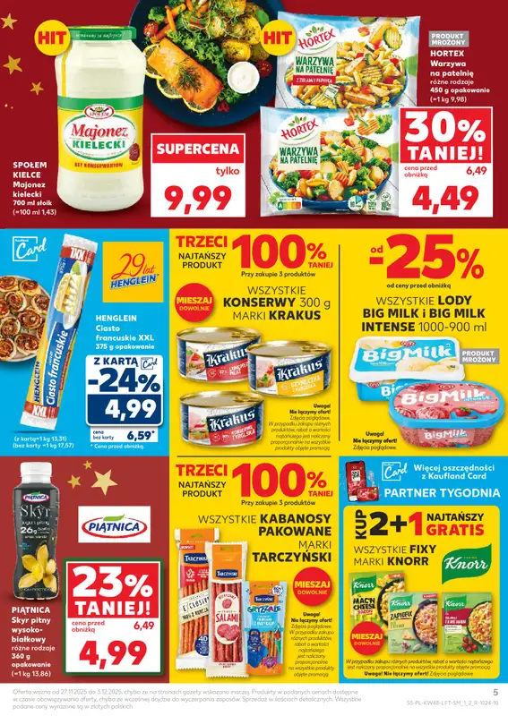 Kaufland - gazetka promocyjna Oferta Kaufland od czwartku 27.11 do środy 03.12 - strona 5