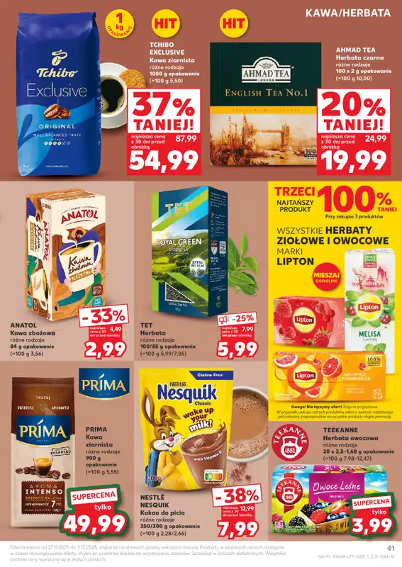 Kaufland - gazetka promocyjna Oferta Kaufland od czwartku 27.11 do środy 03.12 - strona 41