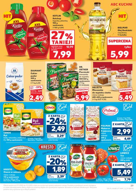 Kaufland - gazetka promocyjna Oferta Kaufland od czwartku 27.11 do środy 03.12 - strona 39