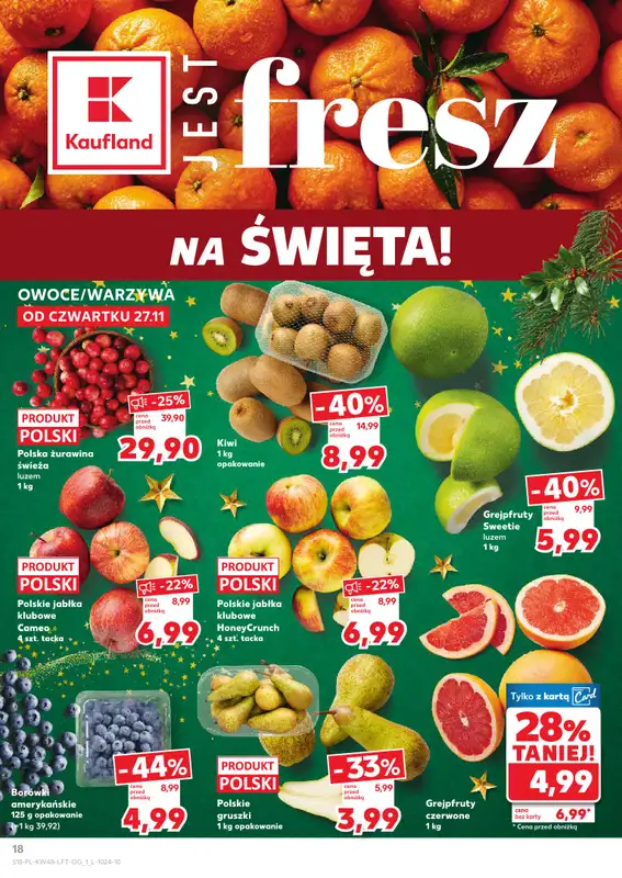 Kaufland - gazetka promocyjna Oferta Kaufland od czwartku 27.11 do środy 03.12 - strona 18