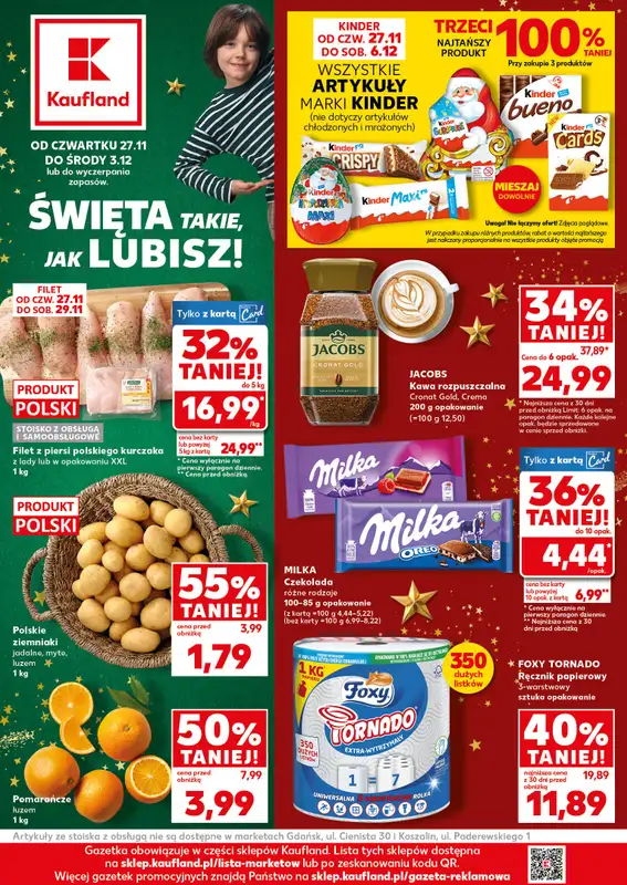 Kaufland - gazetka promocyjna Oferta Kaufland od czwartku 27.11 do środy 03.12