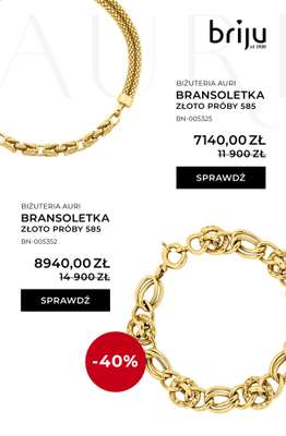 Briju - gazetka promocyjna Kolekcja biżuterii AURI do -40% od środy 26.11 do środy 31.12 - strona 4
