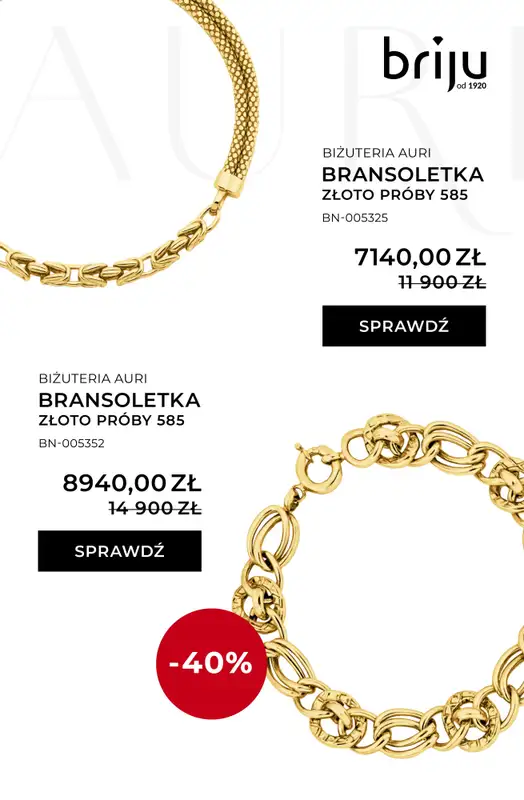 Briju - gazetka promocyjna Kolekcja biżuterii AURI do -40% od środy 26.11 do środy 31.12 - strona 4