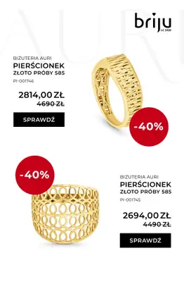Briju - gazetka promocyjna Kolekcja biżuterii AURI do -40% od środy 26.11 do środy 31.12 - strona 7