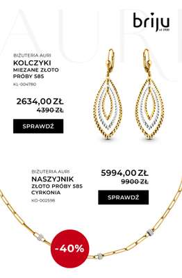 Briju - gazetka promocyjna Kolekcja biżuterii AURI do -40% od środy 26.11 do środy 31.12 - strona 5
