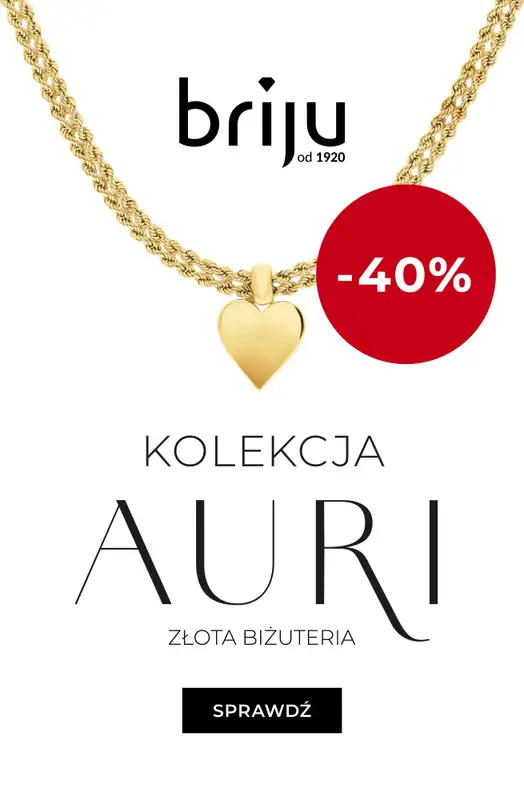 Briju - gazetka promocyjna Kolekcja biżuterii AURI do -40% od środy 26.11 do środy 31.12