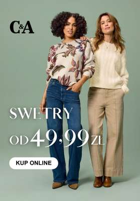 C&A - gazetka promocyjna Swetry od 49,99 zł od wtorku 25.11 